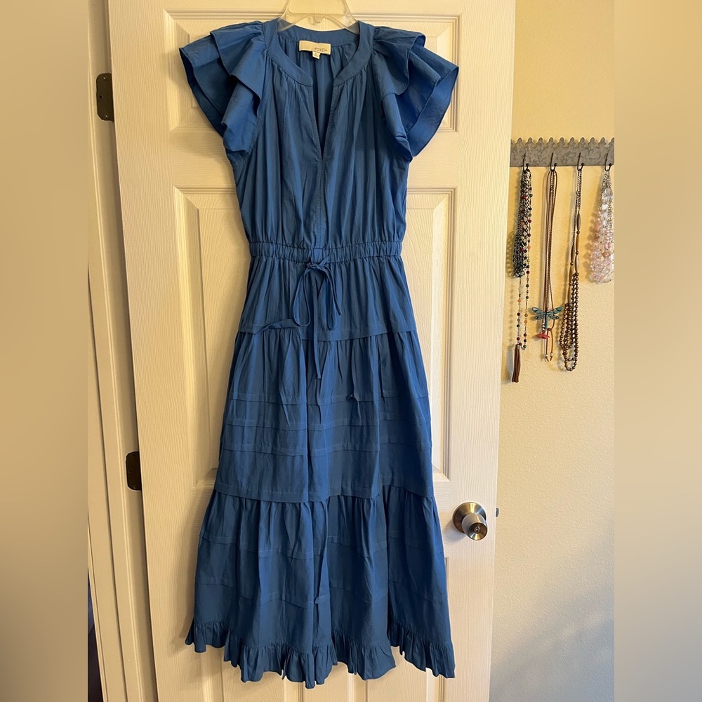 Pinch Blue Layered Maxi Dress